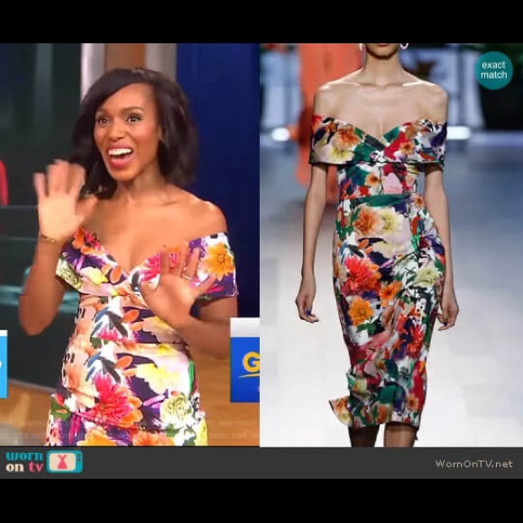 Cushnie et Ochs Alba Surrealist Floral Dress in 8 - Picture 8 of 16